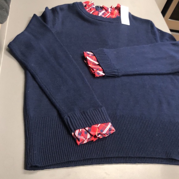 ⬇️⭐️ Crown & Ivy Women’s Layered Collared Sweater Blouse - Picture 7 of 9